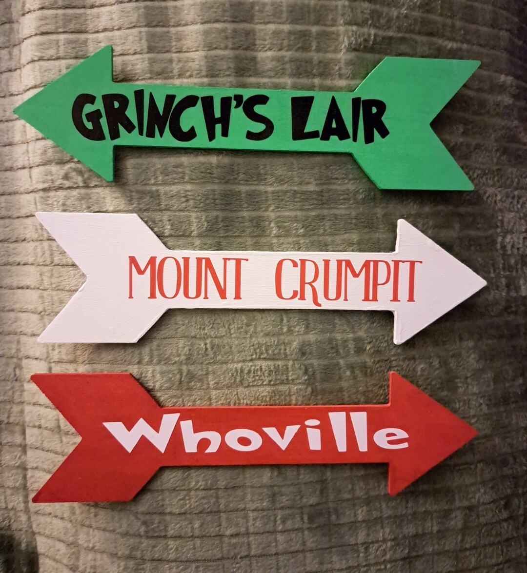 Grinch Arrows Whoville Mt. Crumpit Grinch's Lair - Etsy