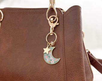 Moon Keychain Backpack Accessories Purse Charm Moon Keychain Star Charm Bag Charm