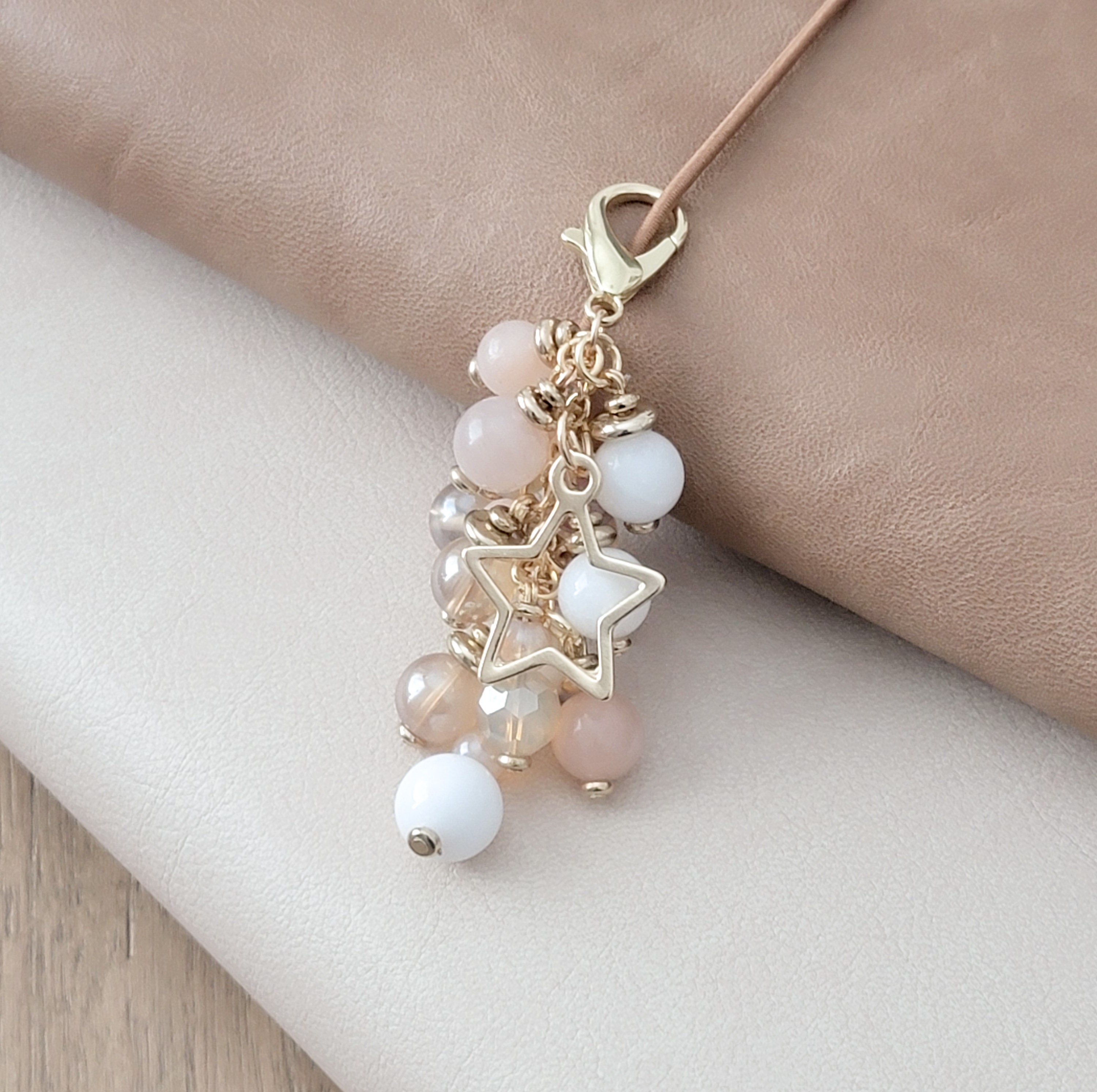 Planner Charm Notebook Charm Planner Accessories Beaded Charm Star Charm Backpack Charm Handbag Charm Journal Charm