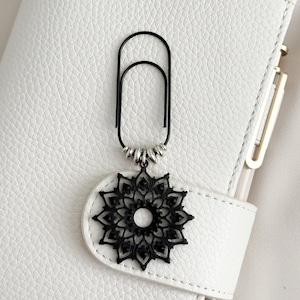Paper Clip Planner Charm Notebook Charm Bookmark Planner Accessories Mandala Charm Journal Charm Bookmark