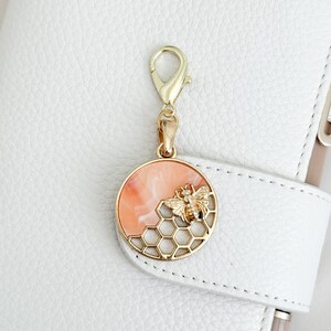Lobster Clasp Charm Notebook Charm Planner Accessories Bee Charm Handbag Charm Backpack Charm Journal Charm