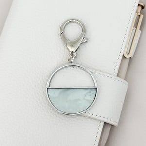Lobster Clasp Charm Journal Charm Planner Accessories Blue Stone Charm Notebook Charm Luggage Charm Backpack Charm Tote Charm