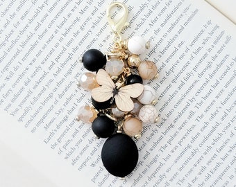 Planner Charm Journal Charm Beaded Charm Lobster Clasp Charm Planner Accessories Butterfly Charm Notebook Charm