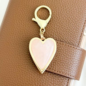 Planner Charm Lobster Clasp Charm Planner Accessories Heart Charm Notebook Charm Bookmark Journal Charm Backpack Charm Handbag Charm