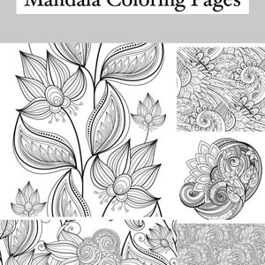 Disegni da colorare di Mandala floreali - 200 Pagine per adulti e bambini + 12 Pagine bonus