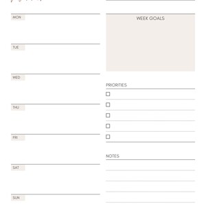 Daily, Weekly &amp; Monthly Planner | Instant Download | PDF | Digital ...