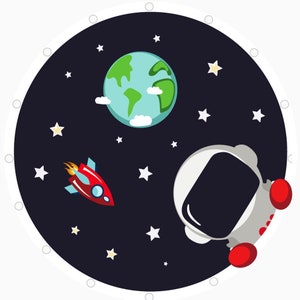 Astronaut treasure hunt for children aged 6-8. Download directly. Cool puzzles and matching decorations. image 1