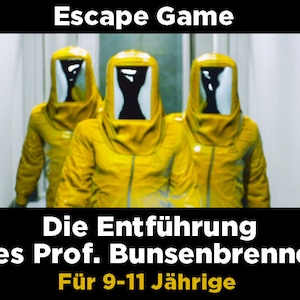 Kids&#39; Escape Room Birthday – DIY puzzle game for at home (9–11 years) with story video. Direct download for the party