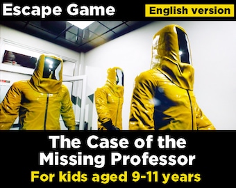 Escape room kit 9-11 years.  Family Escape room, DIY escape game kit, escape room children's party, treasure hunt