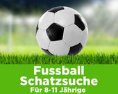Fußball Kindergeburtstag leicht gemacht! Schatzsuche für 8-11 Jährige. PDF zum Ausdrucken. Inkl. Spiel, Einladungen, Urkunden und Deko! DIY!