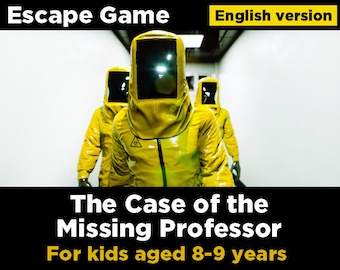 Kids escape room kit 8-9 years. Home Escape game, DIY escape game kit, escape room children's party treasure hunt