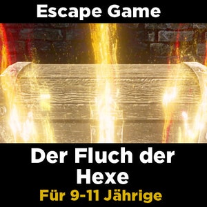 Escape room per compleanni di bambini dai 9 agli 11 anni: stampa e inizia a giocare, gioco di puzzle per compleanni di bambini con videostoria.