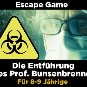 DIY children&#39;s escape room for at home. Puzzle fun for ages 8-9. PDF download with story video, certificates, and audio. Perfect for a child&#39;s birthday party.