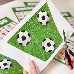 Fête d'anniversaire football pour garçons. Kit de fête DIY à imprimer. Décorations imprimables et jeu de bingo. Fête d'anniversaire pour enfants. Téléchargement instantané.