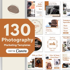 Photographer Instagram Template | Photography Social Media Templates | Photographer Branding | Instagram Posts | Photography canva Template