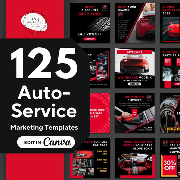 Auto Mechanic Instagram Post Templates, Automotive Car Repair Shop, Auto Repair Shop Instagram, Car Wash Services, Automotive Shop Marketing