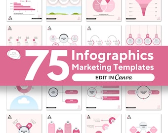 75 Business & Social Media Infographics: Instagram Post Templates (Digital Download)