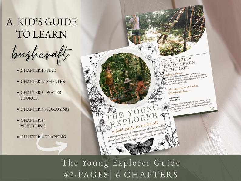 Bushcraft for Kids Printable Guide | Survival Skills Workbook | Outdoor ...