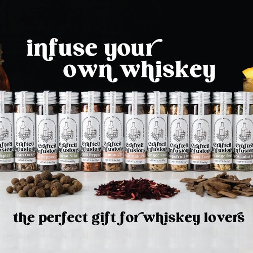 DIY Whiskey Making Kit Homemade Whiskey Gift Set Infuse Your Etsy