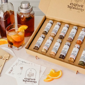 Kit de fabrication de whisky, infusions à cocktail DIY pour adultes, cadeaux de fête des mères pour maman, création de votre propre bourbon personnalisé, articles de bar uniques pour lui image 1