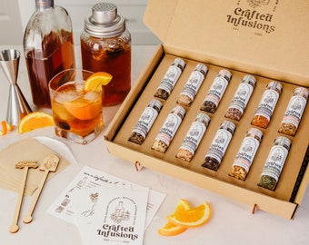 Make Your Own Whiskey Kit, Whiskey Cocktail Infusion, DIY Whiskey Making Kit, Botanical Infused Whiskey, Fathers Day Gift For Dad Him