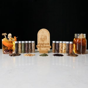 Whiskey Infusion Kit, Mixology Gifts For Bourbon Lovers, DIY Craft Cocktail Set, Groomsman Gift Box, Unique Anniversary Gift For Boyfriend image 7