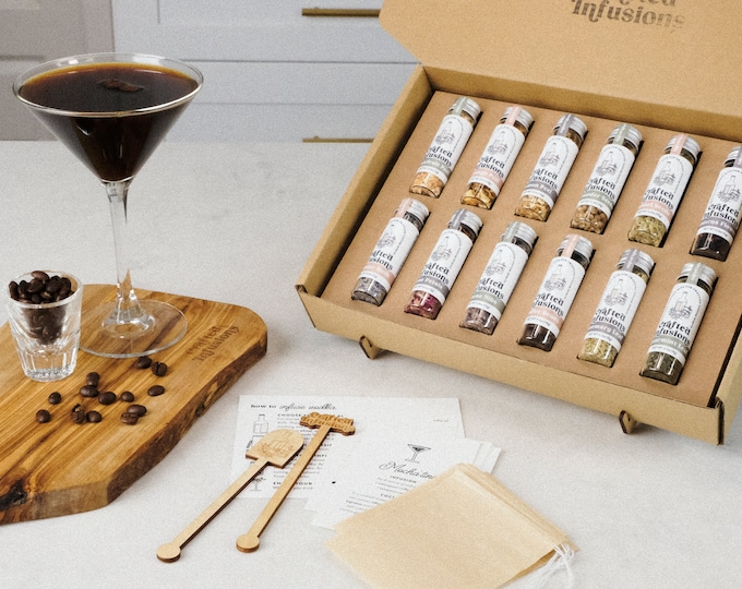 DIY Vodka Infusion Kit, Handmade Espresso Martini Cocktail Gift for Her, Make Your Own
