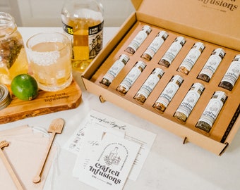 Tequila Gift For Her, Handmade DIY Infusion Kit For Custom Margarita Cocktails, Personalized Alcohol, Unique Valentines Gift For Boyfriend