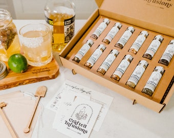 Cadeau tequila pour elle, kit d'infusion fait main pour des cocktails Margarita personnalisés, alcool personnalisé, cadeau unique de fête des mères pour maman