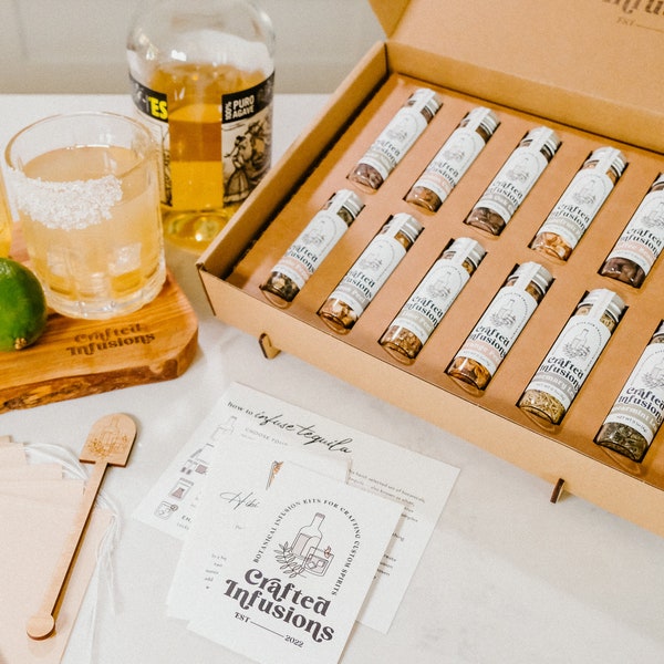 Tequila Gift For Her, Handmade DIY Infusion Kit For Custom Margarita Cocktails, Personalized Alcohol, Unique Mothers Day Gift For Mom