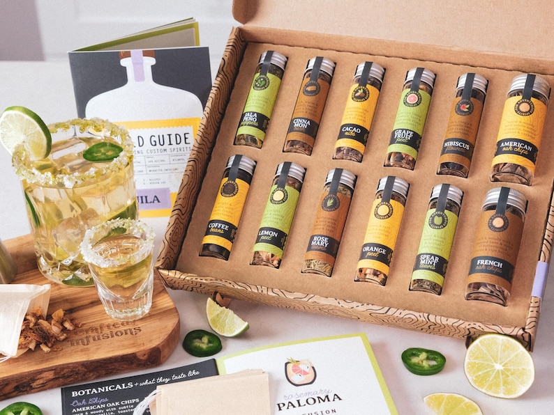 Tequila Infusion Kit • DIY Mothers Day Gift For Mom • Make Your Own Margaritas • Wife Birthday Milestone Gift • Artisan Anniversary Present image 1