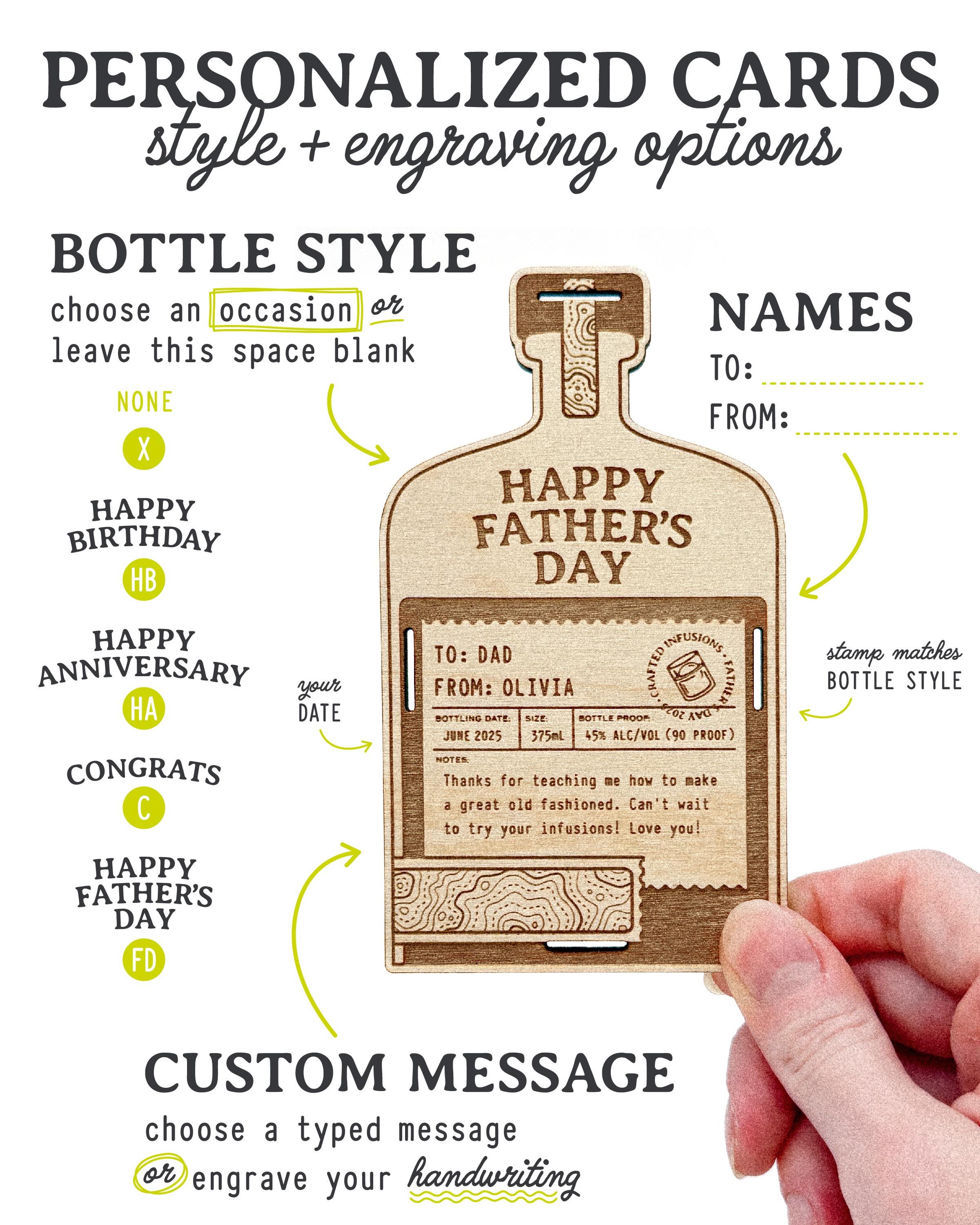 Unique Barware Gift for Dad, Best Whiskey Infusion Kit, Bourbon Birthday Gift for Him, Cocktail Anniversary Present for Husband or Boyfriend