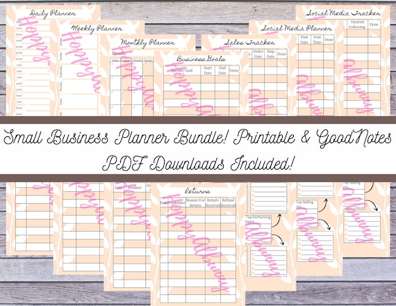 Small Business Planner Digital/printable Small Business - Etsy