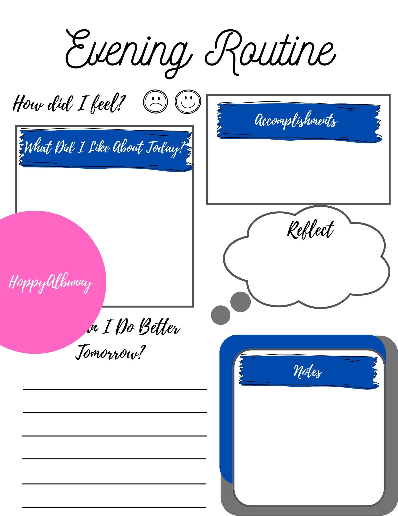 Morning and Evening Routine Printable for Adults, Morning Schedule ...