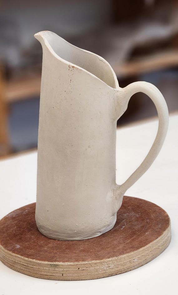 Nordra Style Water Jug Slab Stencil - Printable Pottery & Clay Hand Building Template (11x17" PDF)