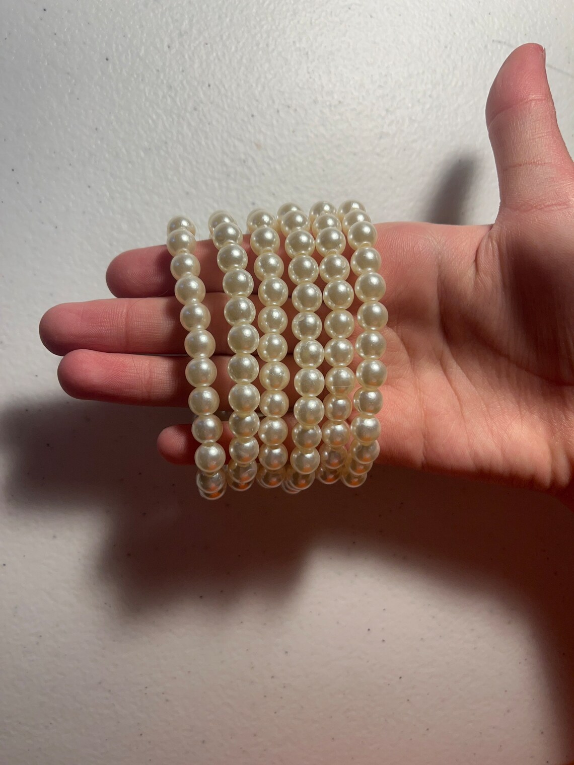 Simple pearl butterfly crystal bracelet main image 0