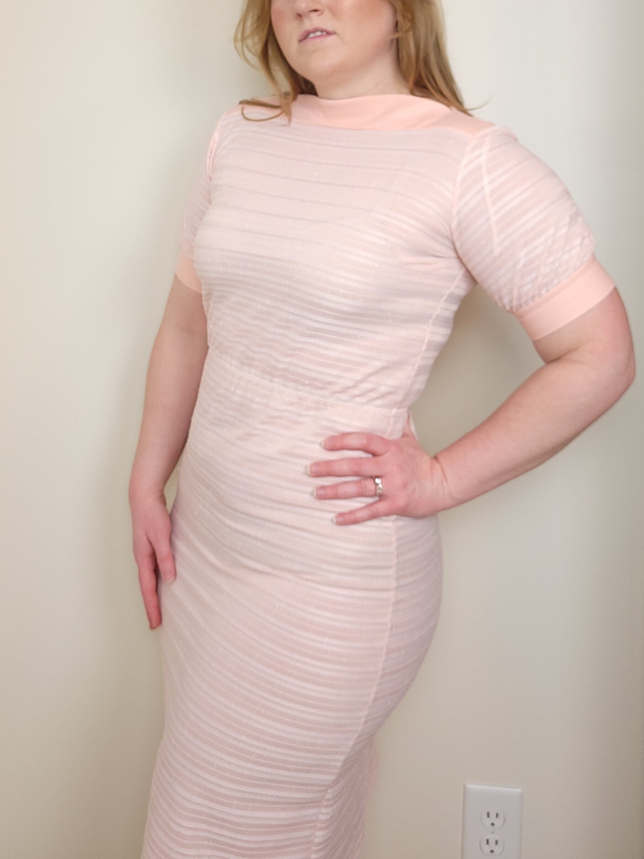 Pink Boatneck Dress - Etsy