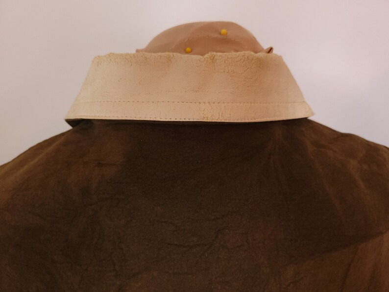 Vintage Jerold 1960s Brown Suede Cape with Collar image 6