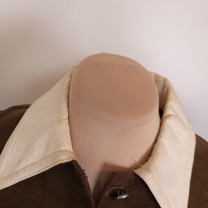 Vintage Jerold 1960s Brown Suede Cape with Collar image 3