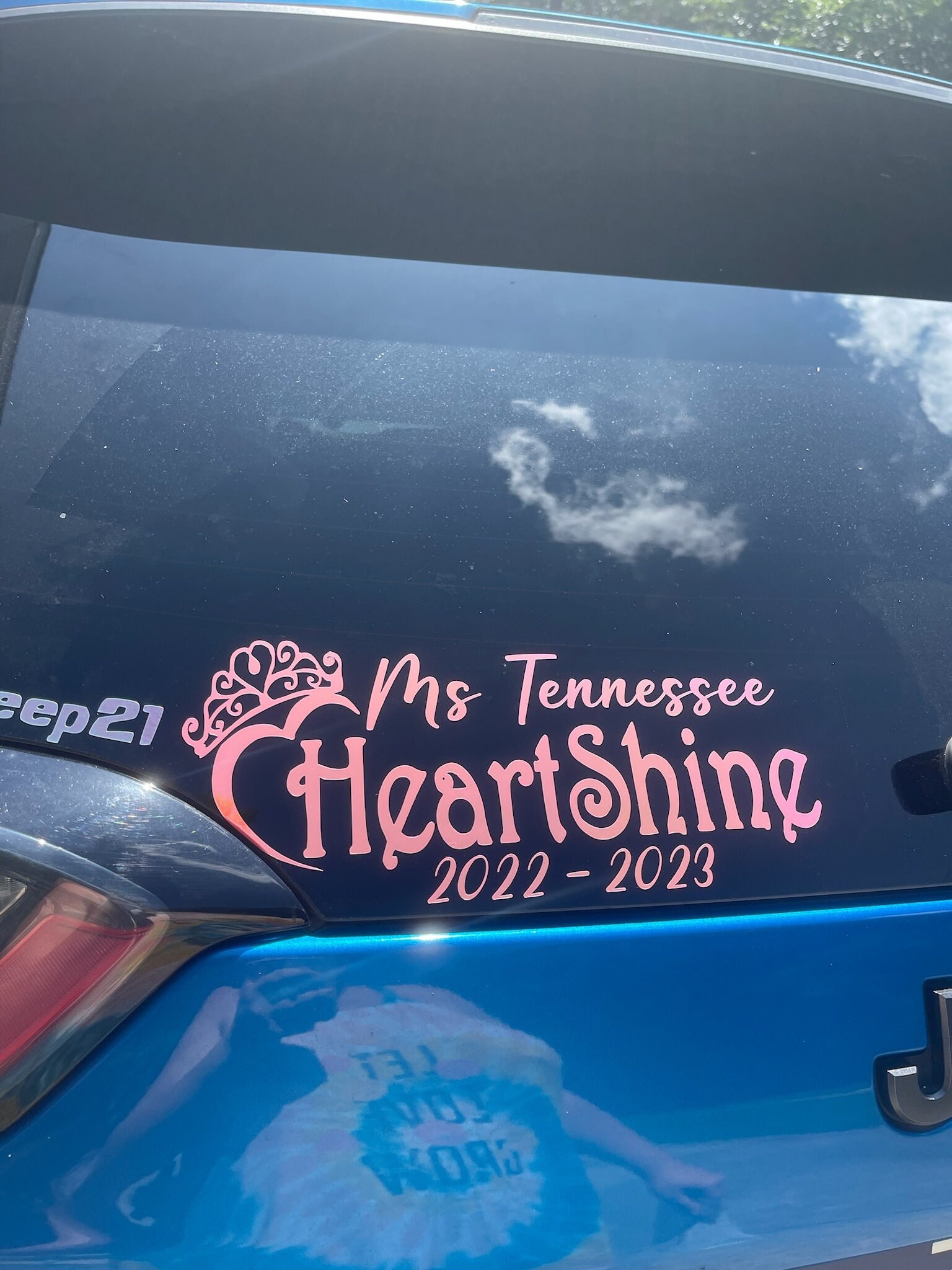 Custom Pageant Title Holder Car Window Cup Decal Etsy