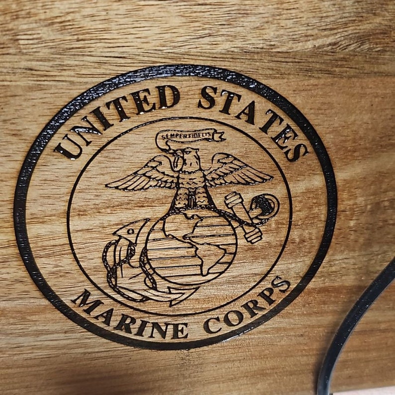 USMC Custom Cutting Board Etsy