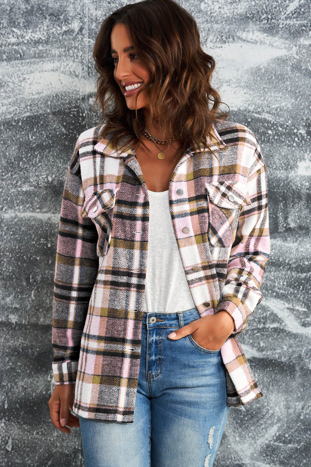 Pink Plaid Jacket - Etsy