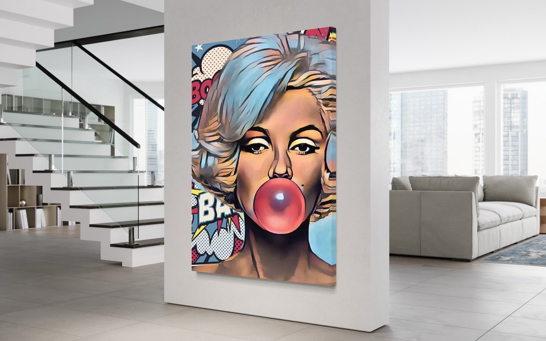 Marilyn Monroe Pop Art Wall Canvas Etsy