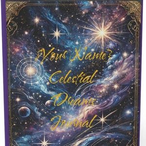 Celestial Dreams Hardcover Journal: Cosmic Galaxy Notebook