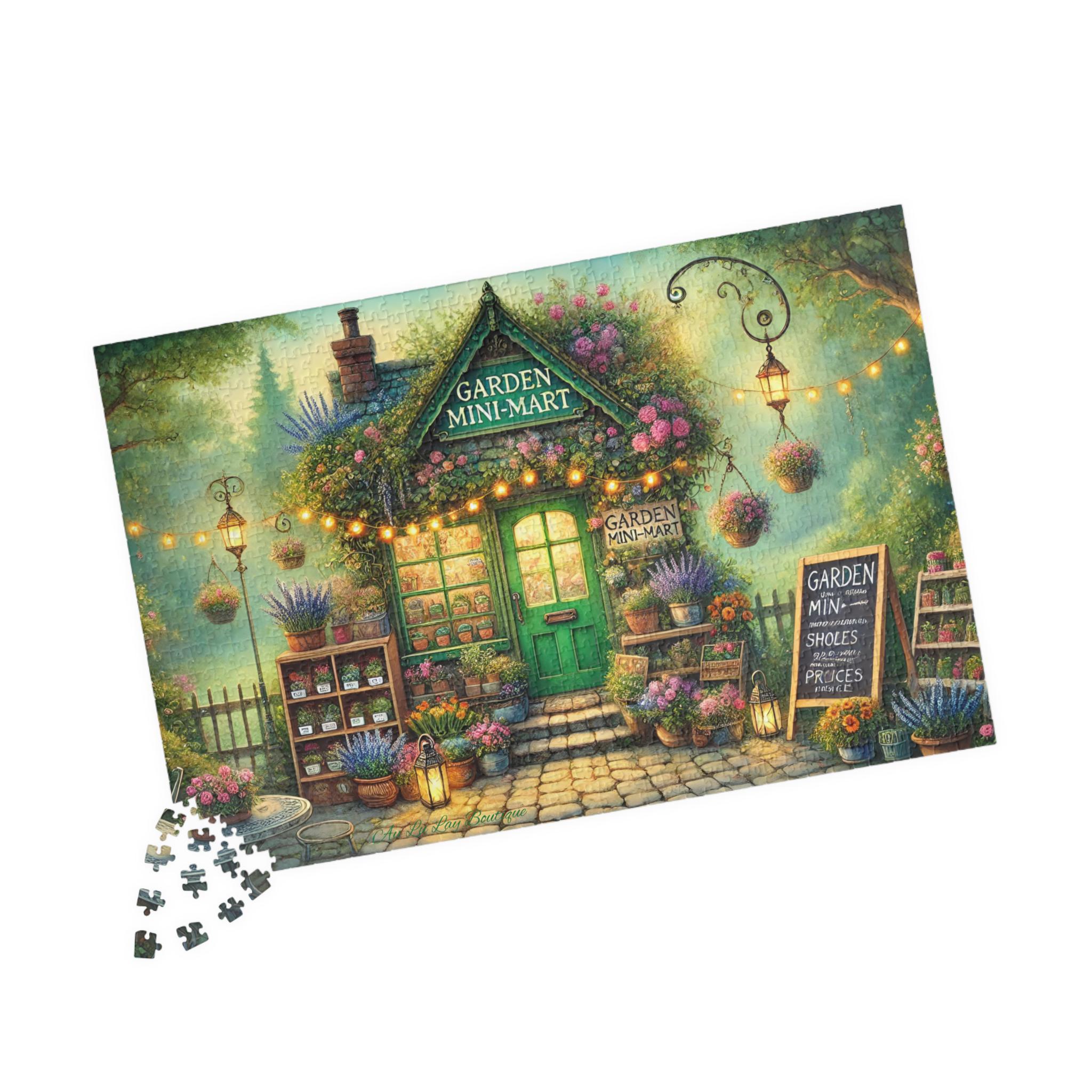 Rompecabezas de minimercado de jardín: acertijo de floristería