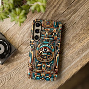 Egyptian Phone Case: Ancient Symbols, Eye of Horus Design