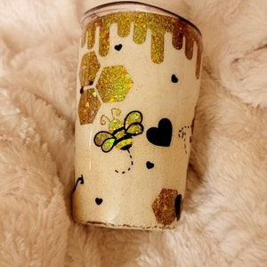 Bee Mine Valentines op maat gemaakte epoxy tuimelaar