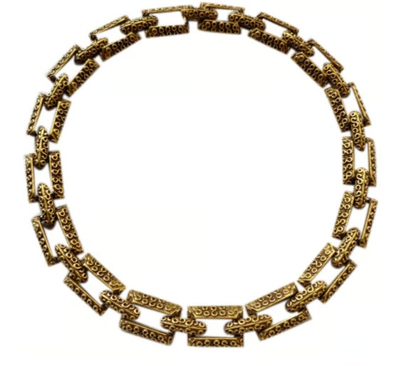 Goldette vintage chain necklace - image 1