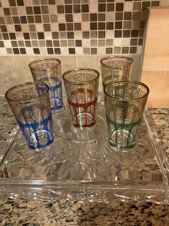Vintage FRENCH DRINKING GLASSES Etsy