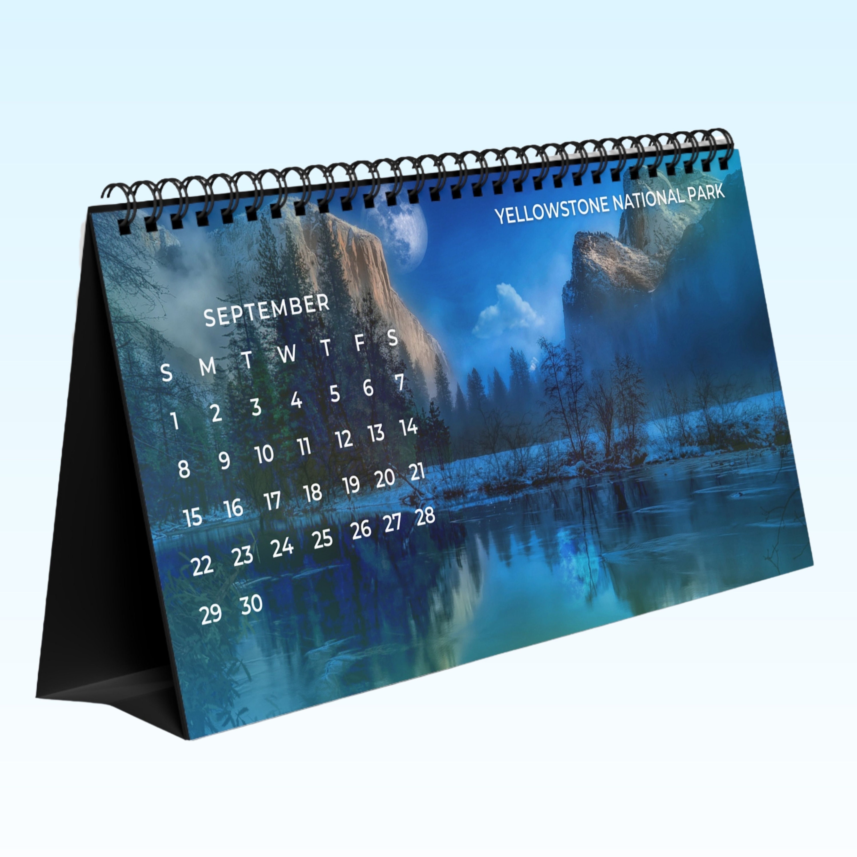 2024 National Parks Desk Calendar, Modern Coworker Gift, Cubical